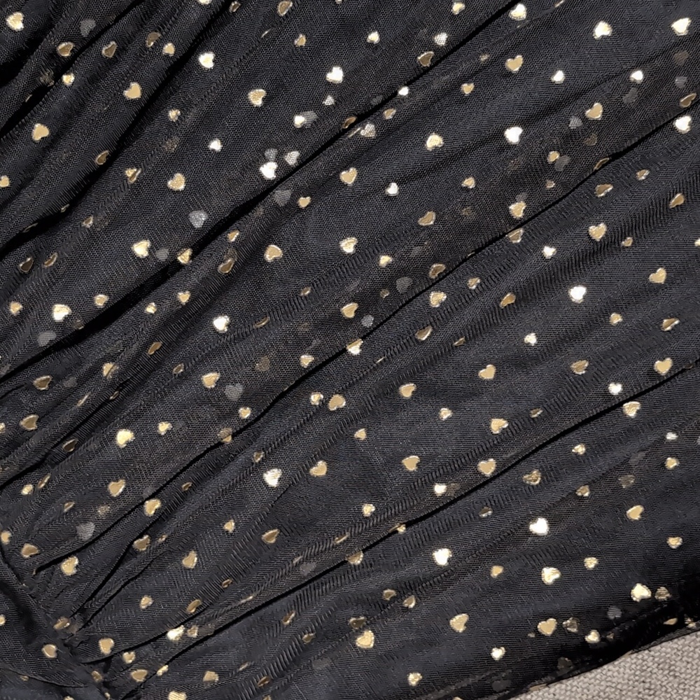 Black Dress with Gold Polka Dots. - Picture 2 of 2